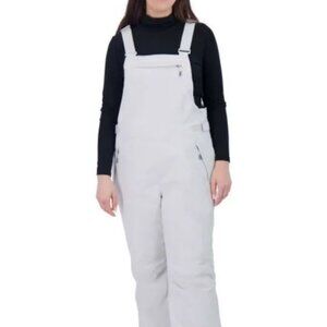 Gerry Ladies Water Resistant Snow Bib Pant, Gray, Small